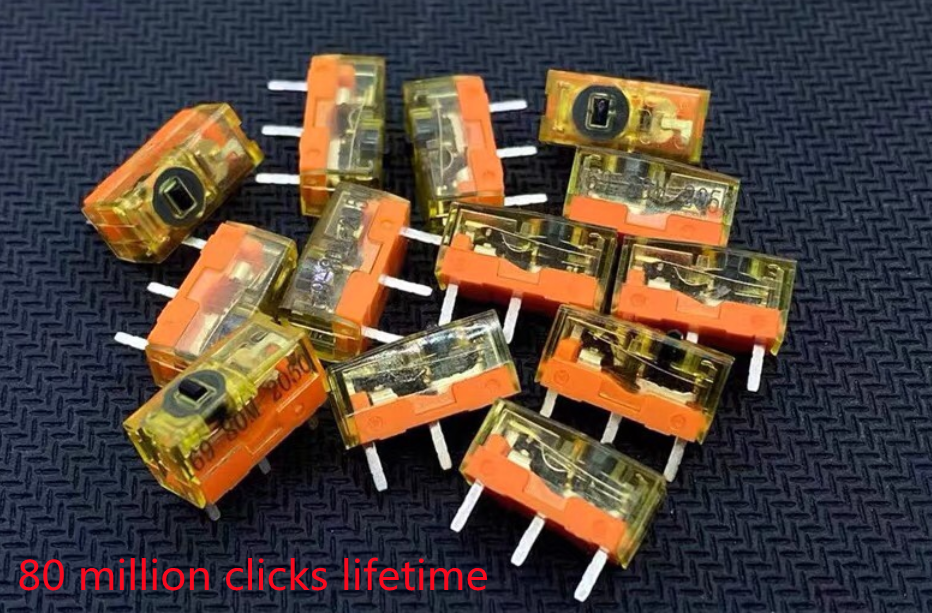 10PCS New pattern Original TTC dustproof gold series mouse micro switch 3 Pin gold contactor 30 60 80 million clicks lifetime. 