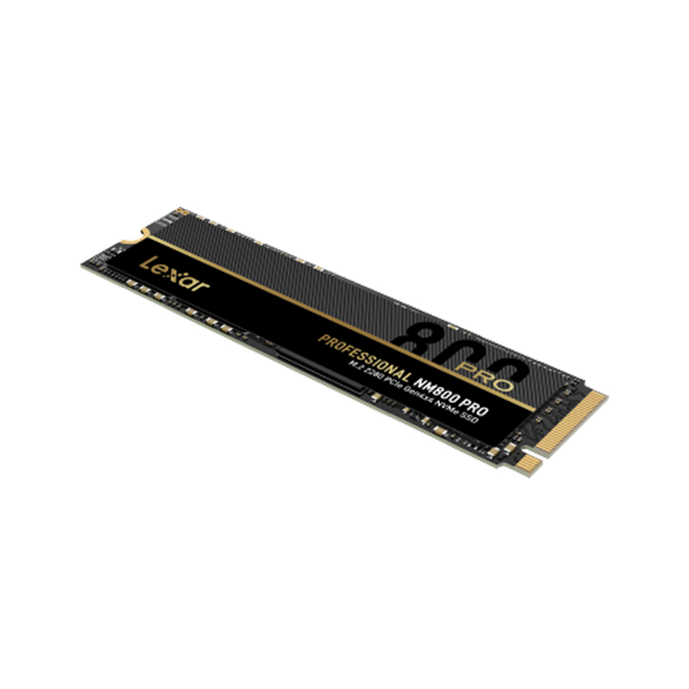 Lexar Professional NM800 PRO 512GB M.2 2280 PCIe Gen4x4 NVMe Solid State Drive with NVMe 1.4 Standard - 12nm Controller - High Speed Performance. 