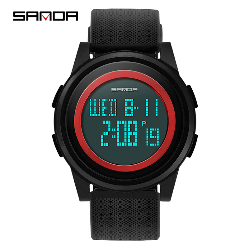 SANDA Brand Men's Trend Simple Fashion Creative Electronic Watch