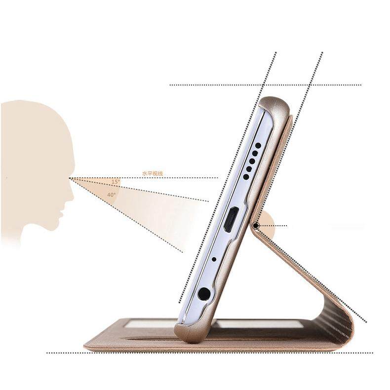 lthmy for Huawei mate 9 Flip PU Leather  View With Kickstand Feature Magnetic Closure Case. 