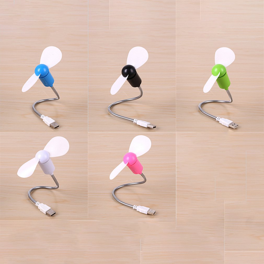 Mini Snake Fan Silent Soft Leaf Fan Computer Usb Fan Bendable Freely. 