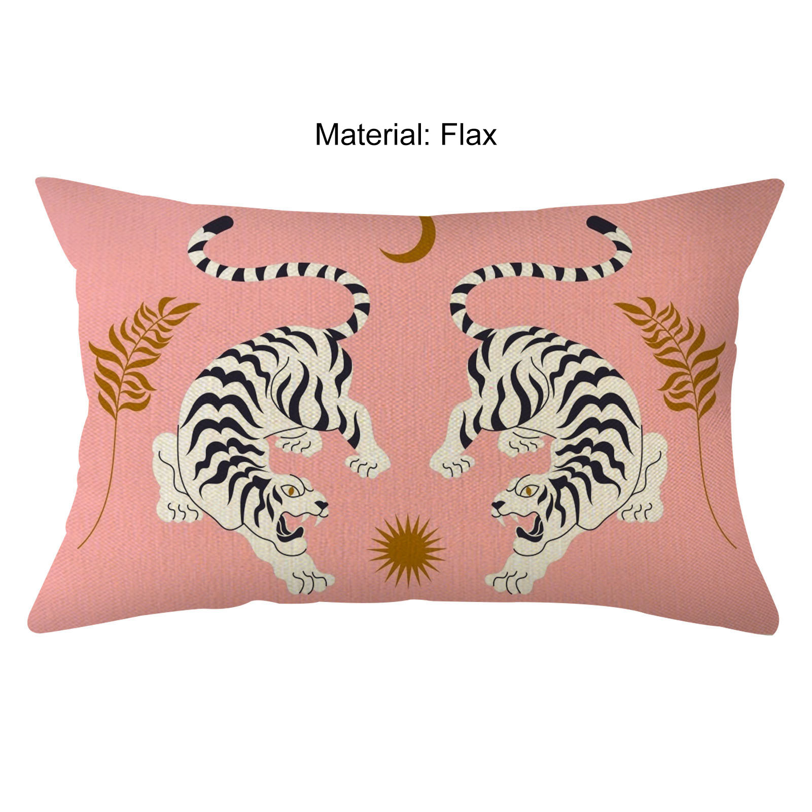 Cushion Slipcase Soft Touch Wide Application Flax Decorative Geometry Sofa Pillow Cover Home Supplies. 