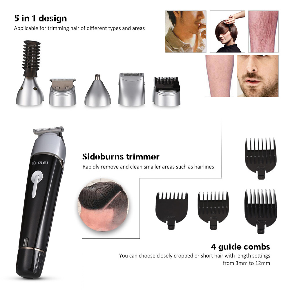Kemei KM-1015 Professional 10 in 1 Super Grooming Kit Shaver Trimmer for Men-10.jpg