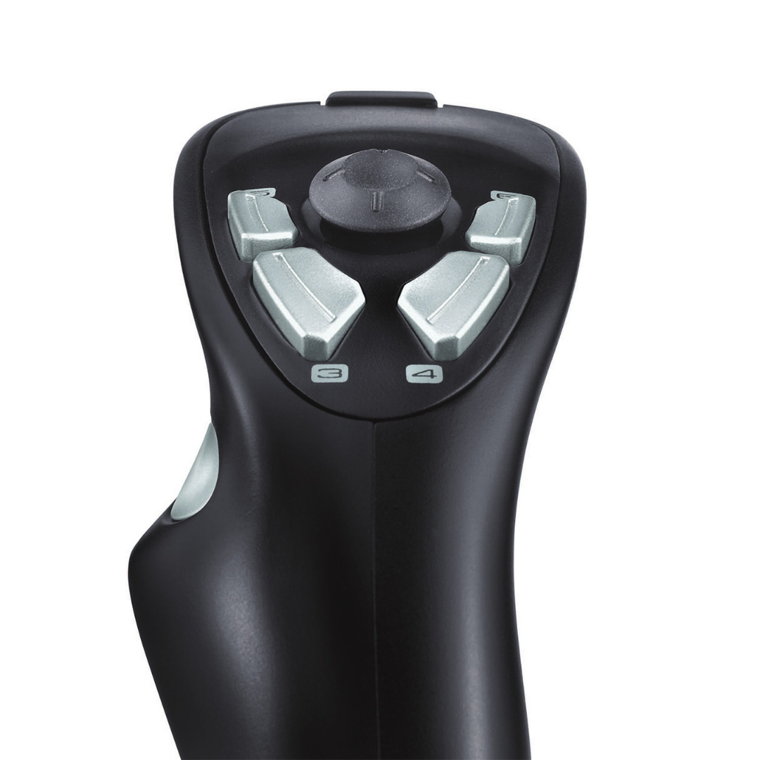 Logitech G Logitech Extreme 3D Pro Joystick Playstation Black Silver Gaming Accessories (Joystick, Playstation, Wired, USB 1.1). 
