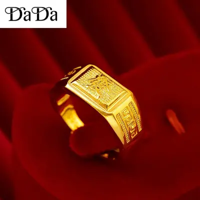 Saudi gold mens ring on sale design