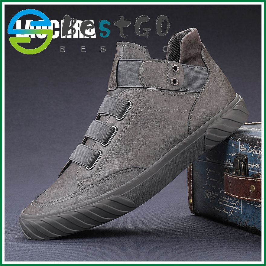 black flat casual boots