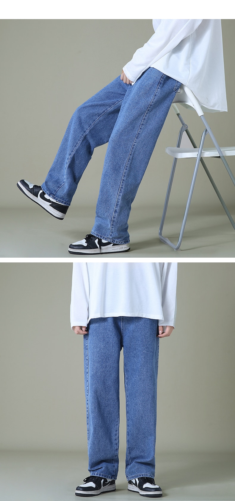 Men's Harem Brushed Jeans Winter New Korean Fashion Bound Feet Warmer  Thickened Male Velvet Spliced ​​denim Trousers - AliExpress