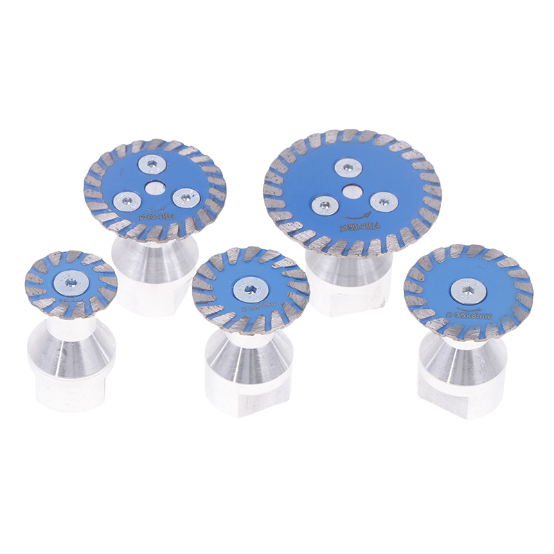 Mini Diamond Saw BIade M14 Thread With RemovabIe FIange Turbo Cutting Disc For Granite Marble Stone Concrete Cutting Tool Demoo. 