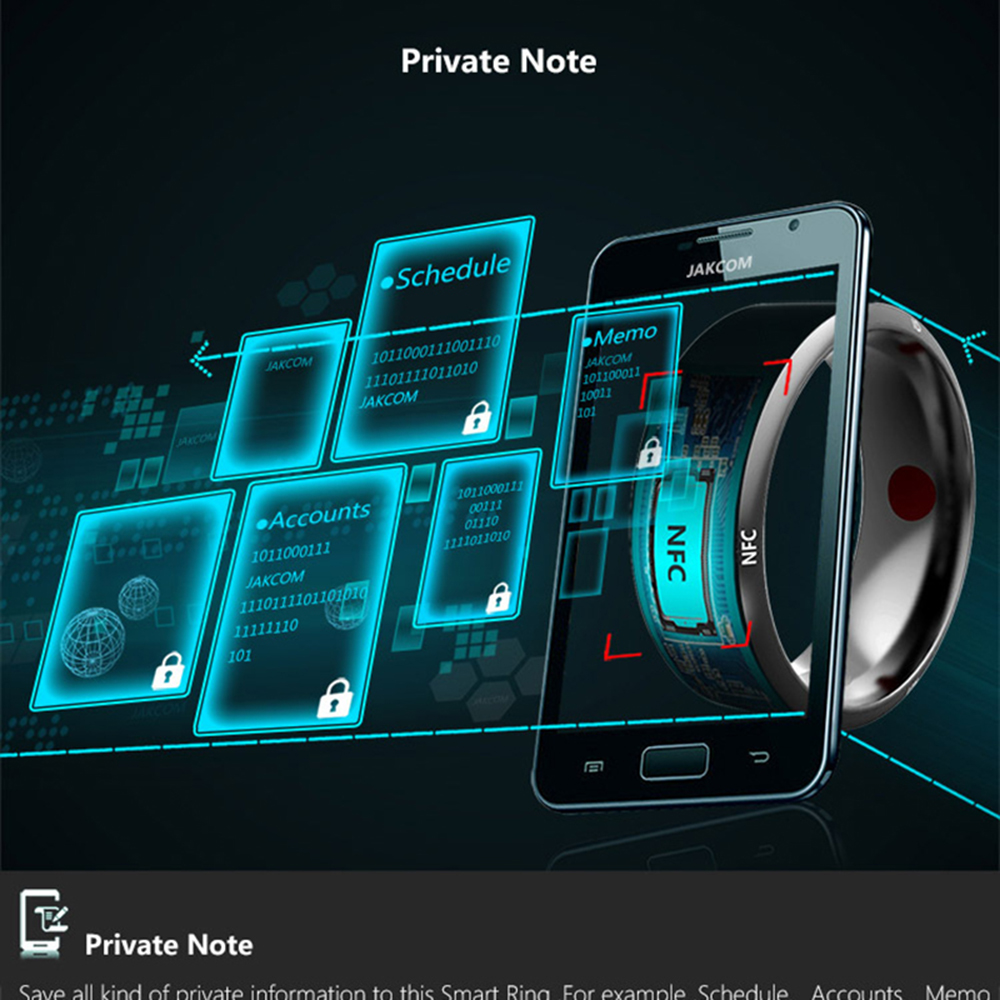 NFC Smart Ring Multifunctional Waterproof Intelligent Magic Smart Wear Finger Digital Ring For Android NFC Mobil brand new and high quality. 