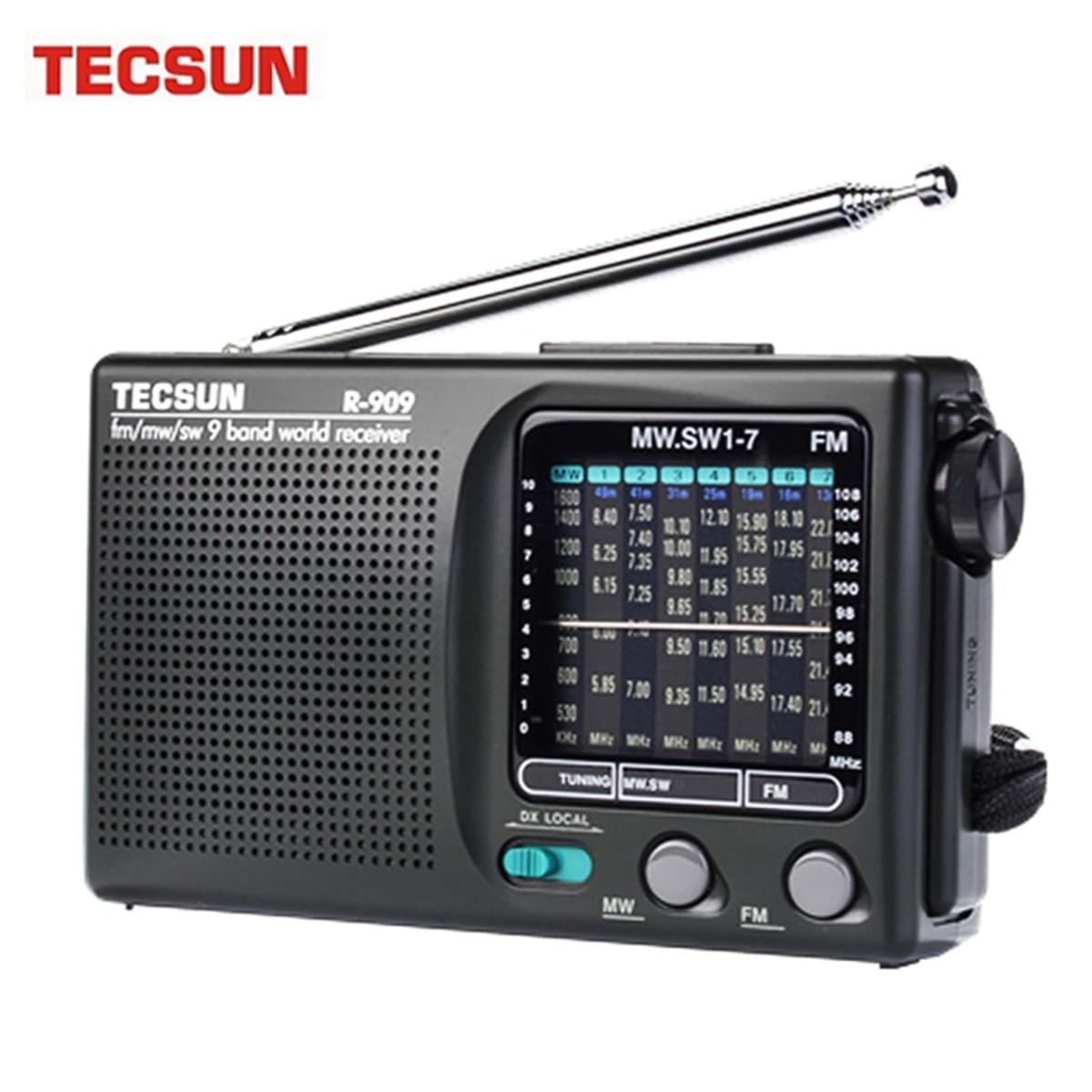 R-909 AM/FM/SM/MW (9 Bands) Multi Bands Radio Receiver Broadcast with Built-in Speaker