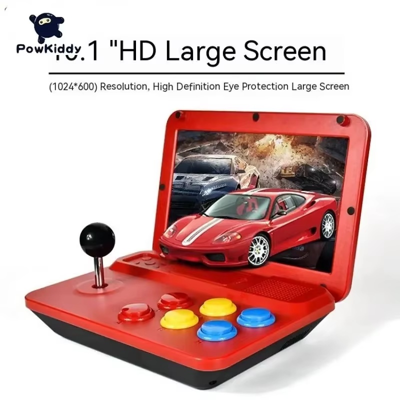 Powkiddy A13 Video Game Console 10 Inch Large Screen Detachable Joystick HD Output Mini Arcade Retro Game Players A12 Upgrade. 