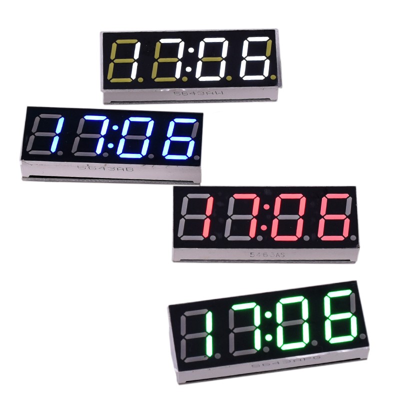 WiFi timing clock module network automatic timing LED digital tube electronic clock kit USB 5V Precise self illumination. 