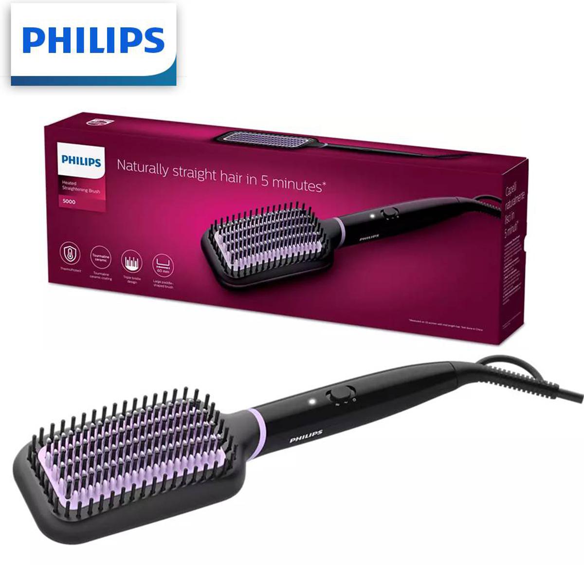 Hair straightener philips brush sale