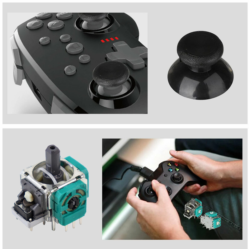 9 in 1 Joystick Replacement Kits for Xbox Series X/S Xbox One Controller with T6/T8 Screwdriver 3D Analog Thumbstick Repair Kit. 