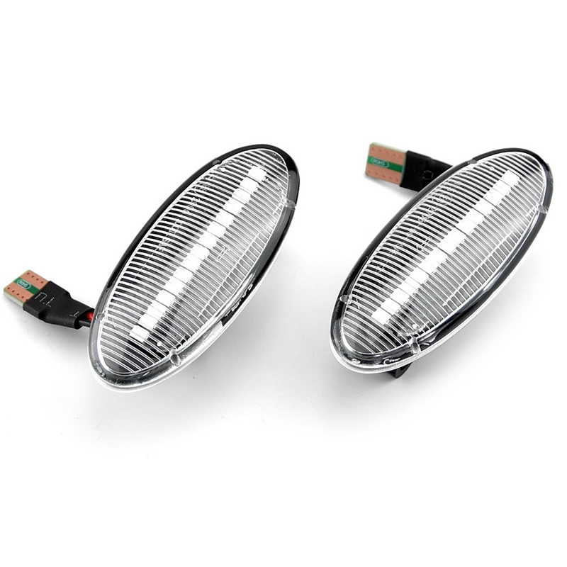 Car LED Dynamic Side Marker Signal Light Turn Lamp for Nissan White. 