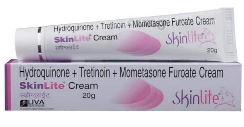 Skinlite Cream 25g for Melasma, Hyperpigmentation and Whitening,Remove Dark Spot From Face Hyperpigmentation Tretinoin Mometasone Furoate & Whitening & Lightening