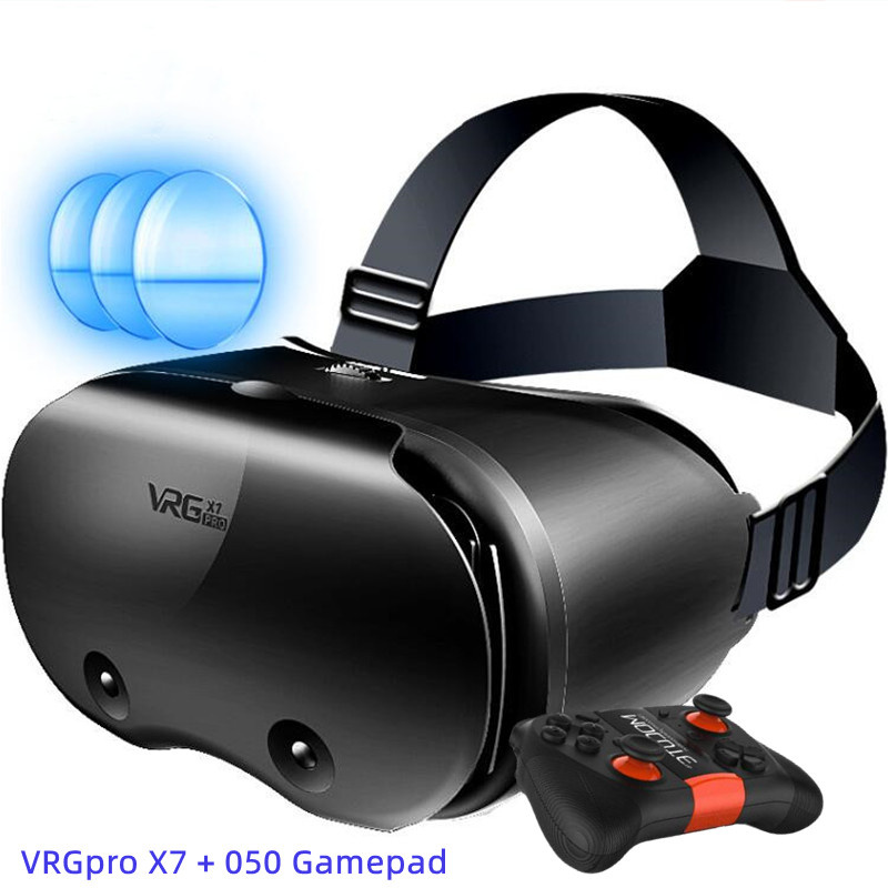 Original VRG X7 VR Virtual Reality VR Glasses Box Google Cardboard VR Headset Helmet 3D GLASSES for IOS Android 5-7 Smartphone. 