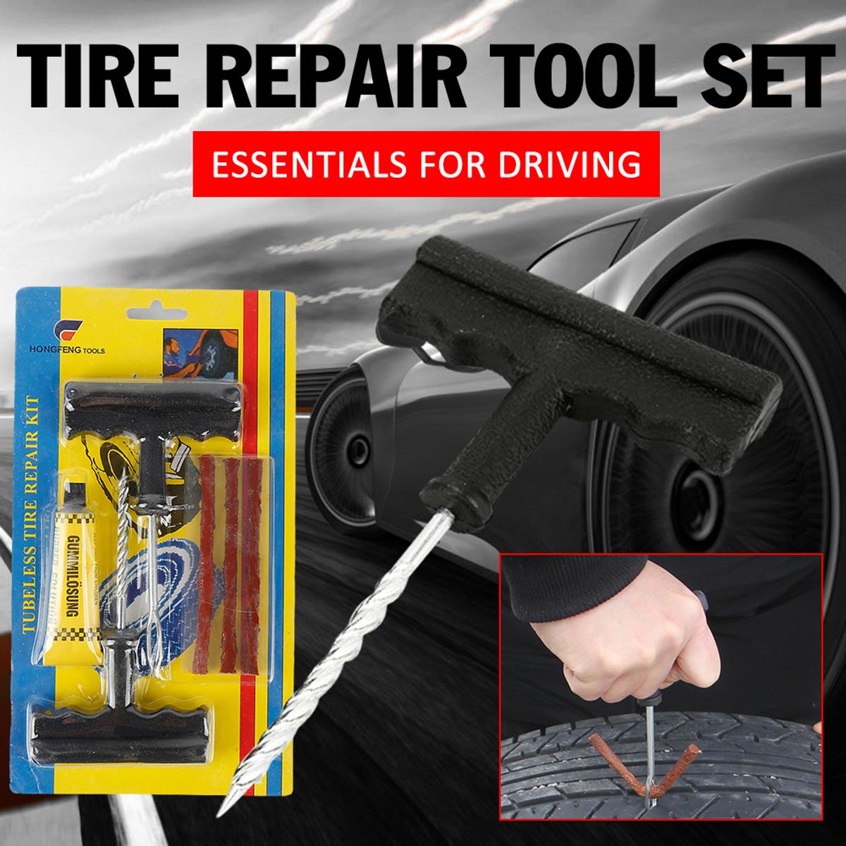 【Lejia】High Portable Car Auto Tyre Tubeless Cut Repair Tool Key