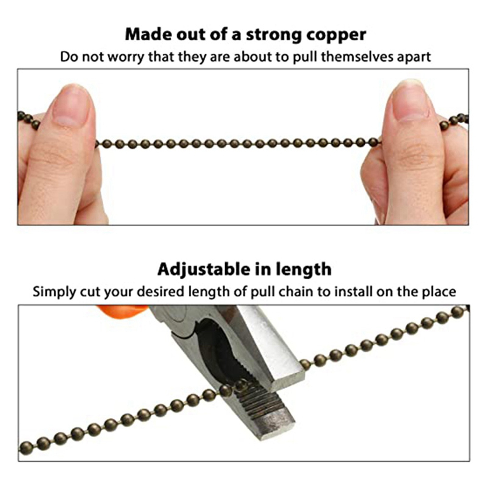 OUMERY 20 Pieces Ceiling Fan Chain Pulls Wooden Pull Chain Extension Pull Chain for Ceiling Light Lamp Fan Chain (Walnut Color). 