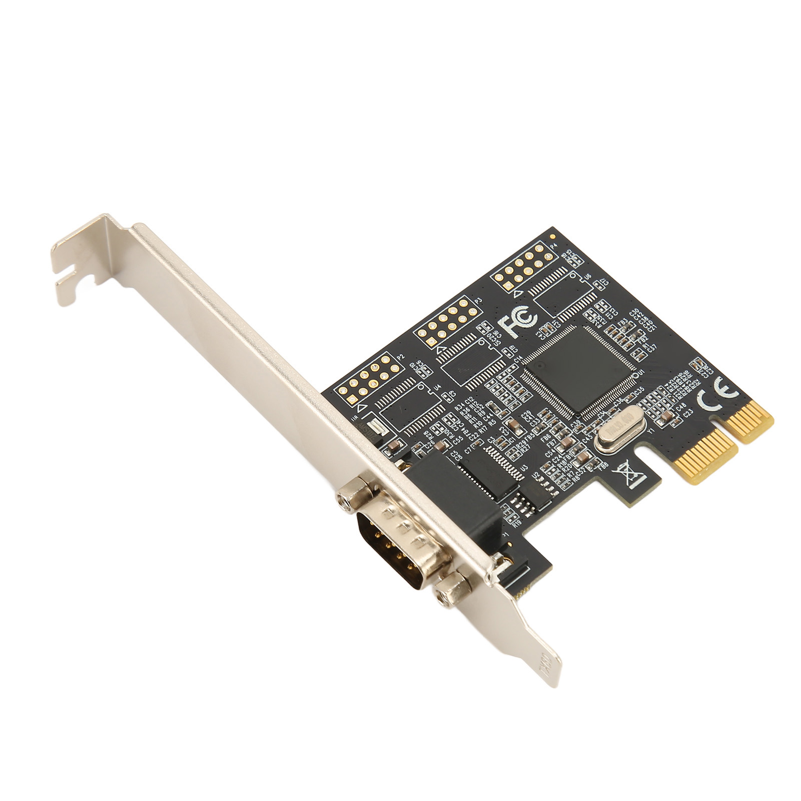 PCI Express To RS232 Adapter Single Port 250Kbps Transfer PCB PCIe X1 RS232 Serial Adapter Card for Industrial PC. 