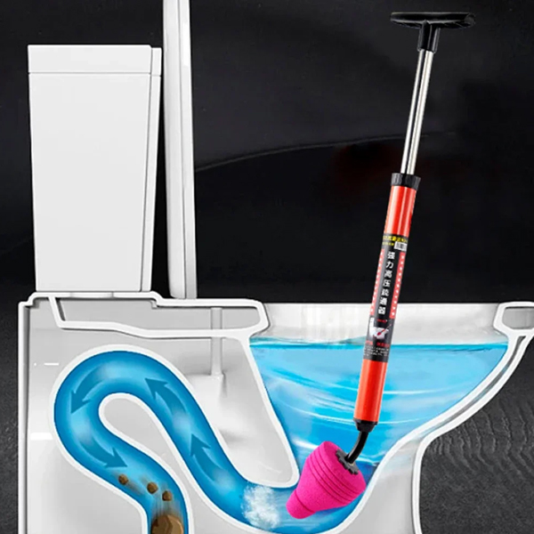 Manual Multifunctional High Pressure Drain Buster Home Sink Clog Remover Cleaning Tool Toilet Plunger Suction Pump. 