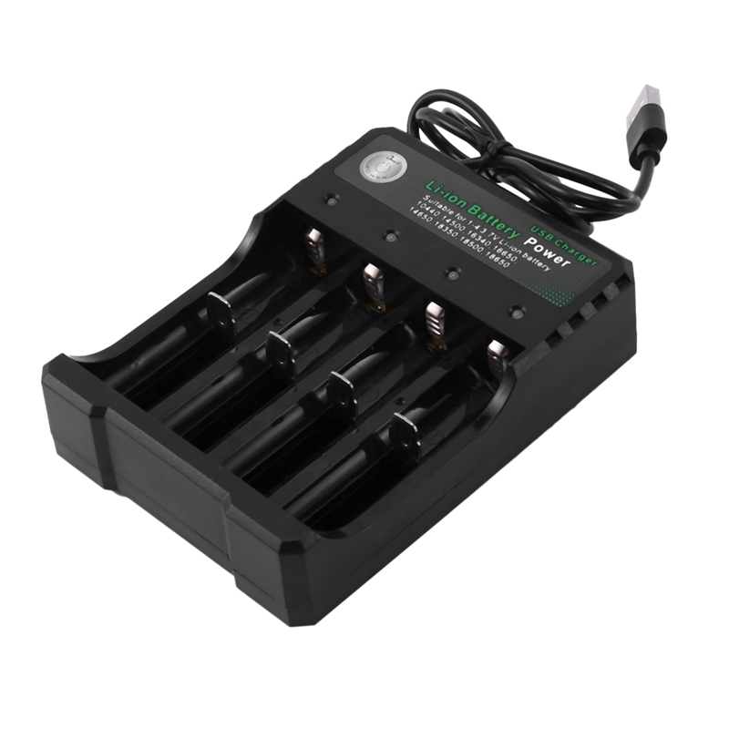 USB Smart Fast Charger for 18350 18500 18650 Battery AAA Lithium Ion. 
