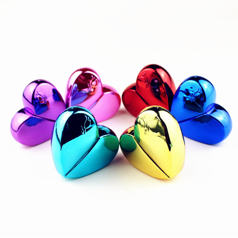 Small Glass Perfume Bottle Delicate 6 Colors Heart-shaped Spray Atomizer 25ml Sample Portable For Travel Daily Use Perfume