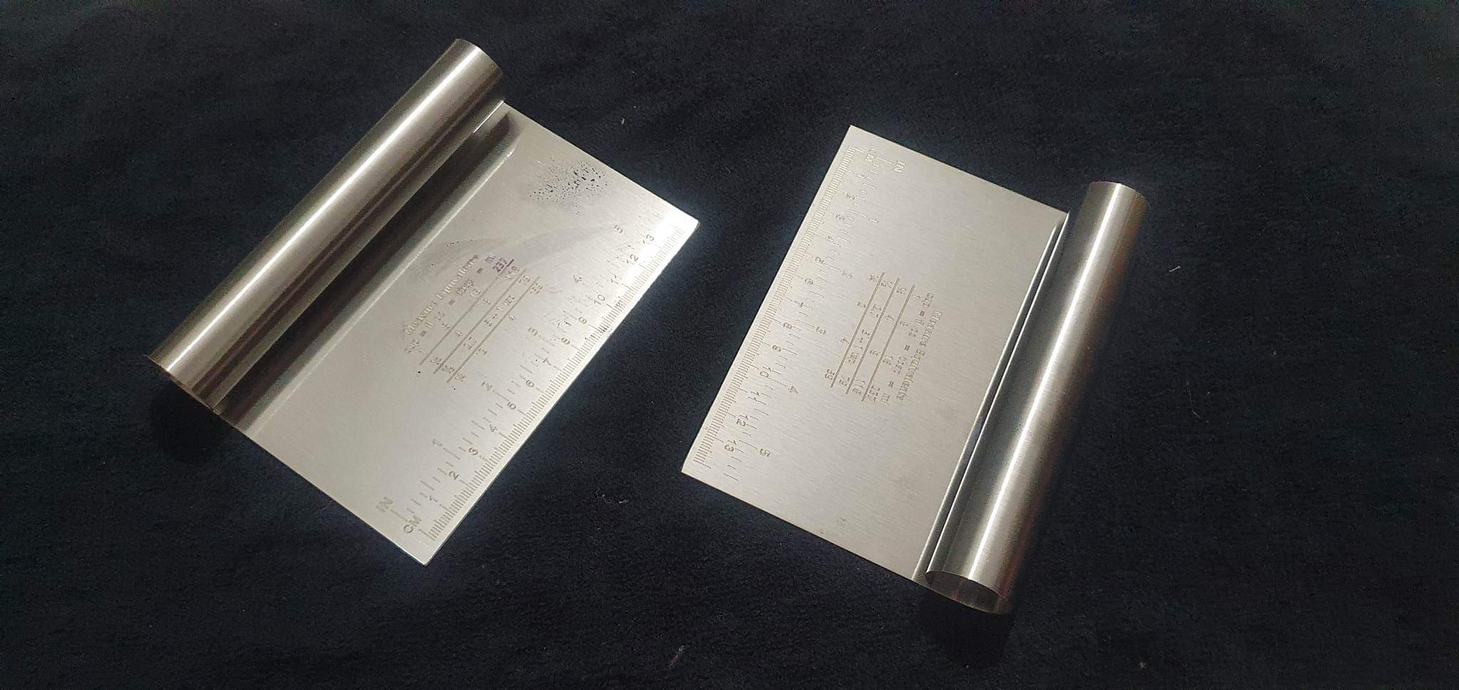 10 Inch Stainless Steel Cake Scraper Large Edge Stripe Edge Smoother Scraper Cake Decorating Comb Cake Scraper