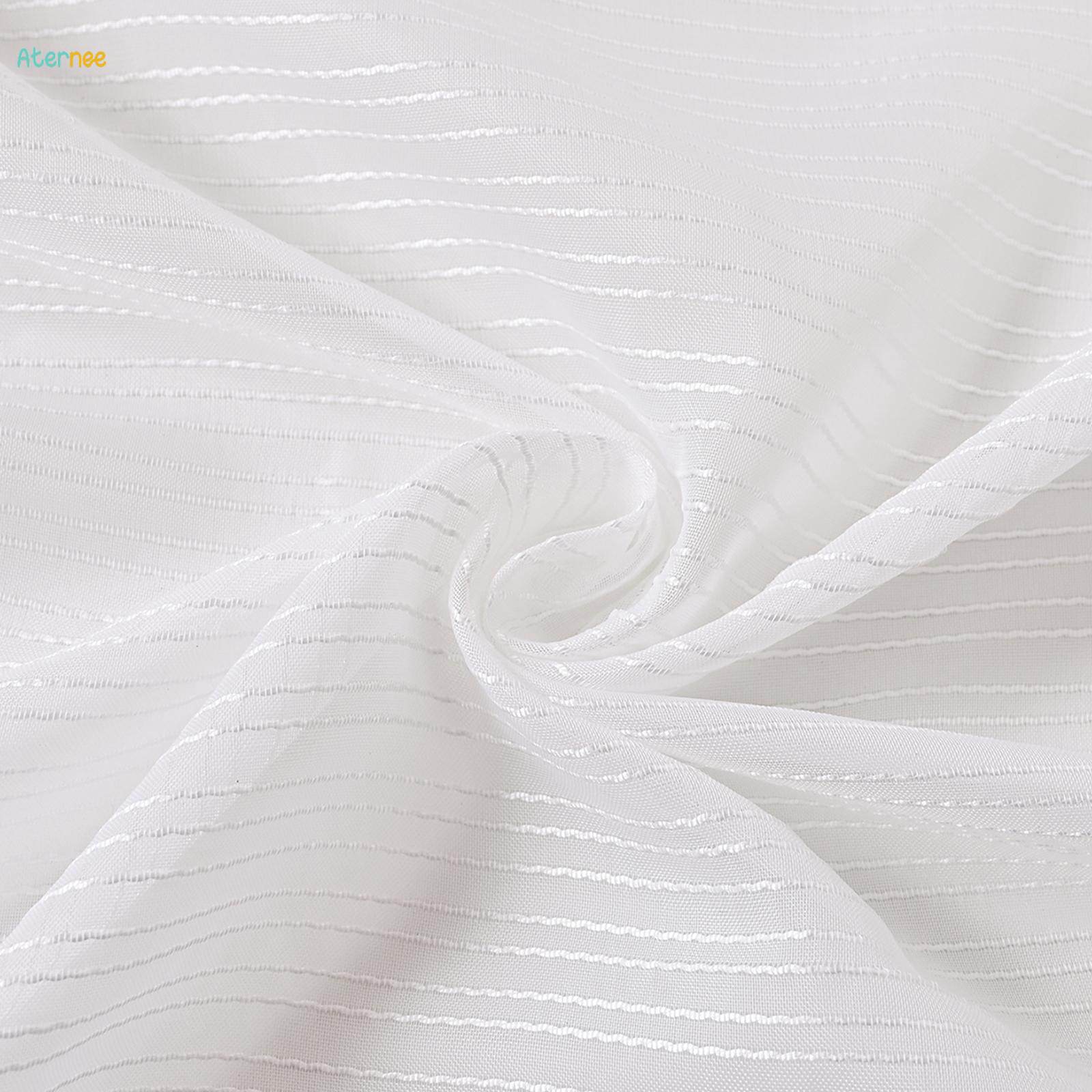 White Voile Window Comfortable Modern Minimalist Curtain for Balcony. 