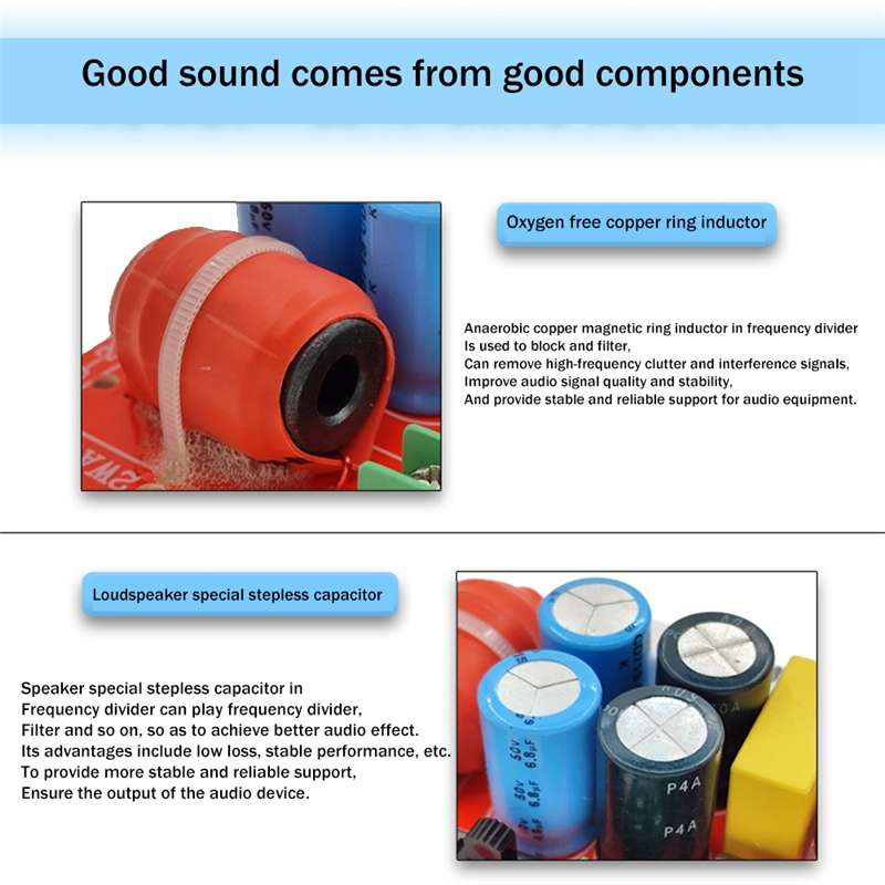 Car Frequency Dvider Treble Midrange Crossover Car A-Pillar Dedicated Speaker Modification Sound Quality Divider. 