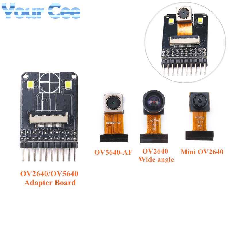 【The road to happiness Store】OV2640 OV5640 OV5640-AF Camera Module Image Sensor Wide Angle Camera Extension Adapter Board. 