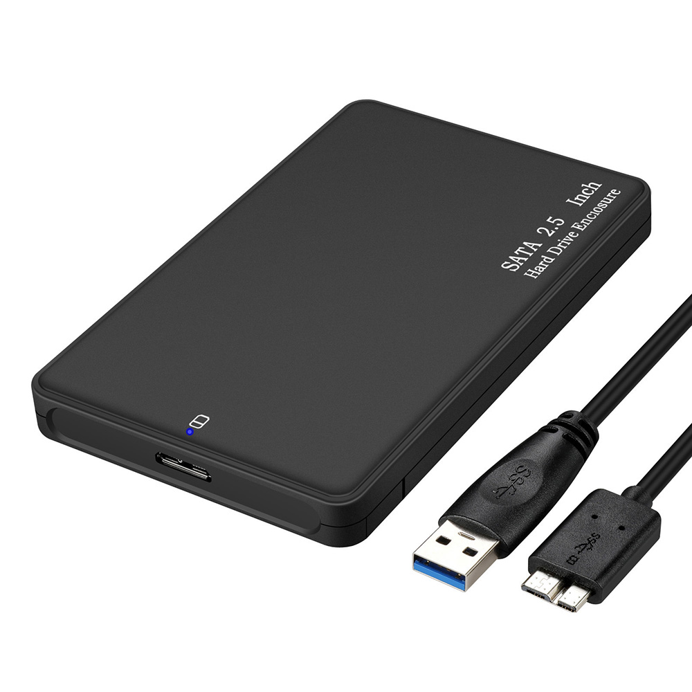 2.5 inch SATA HDD/SSD External Hard Drive Case USB 3.0 Hard Drive Enclosure Portable Tool-free High-speed Hard Disk Case