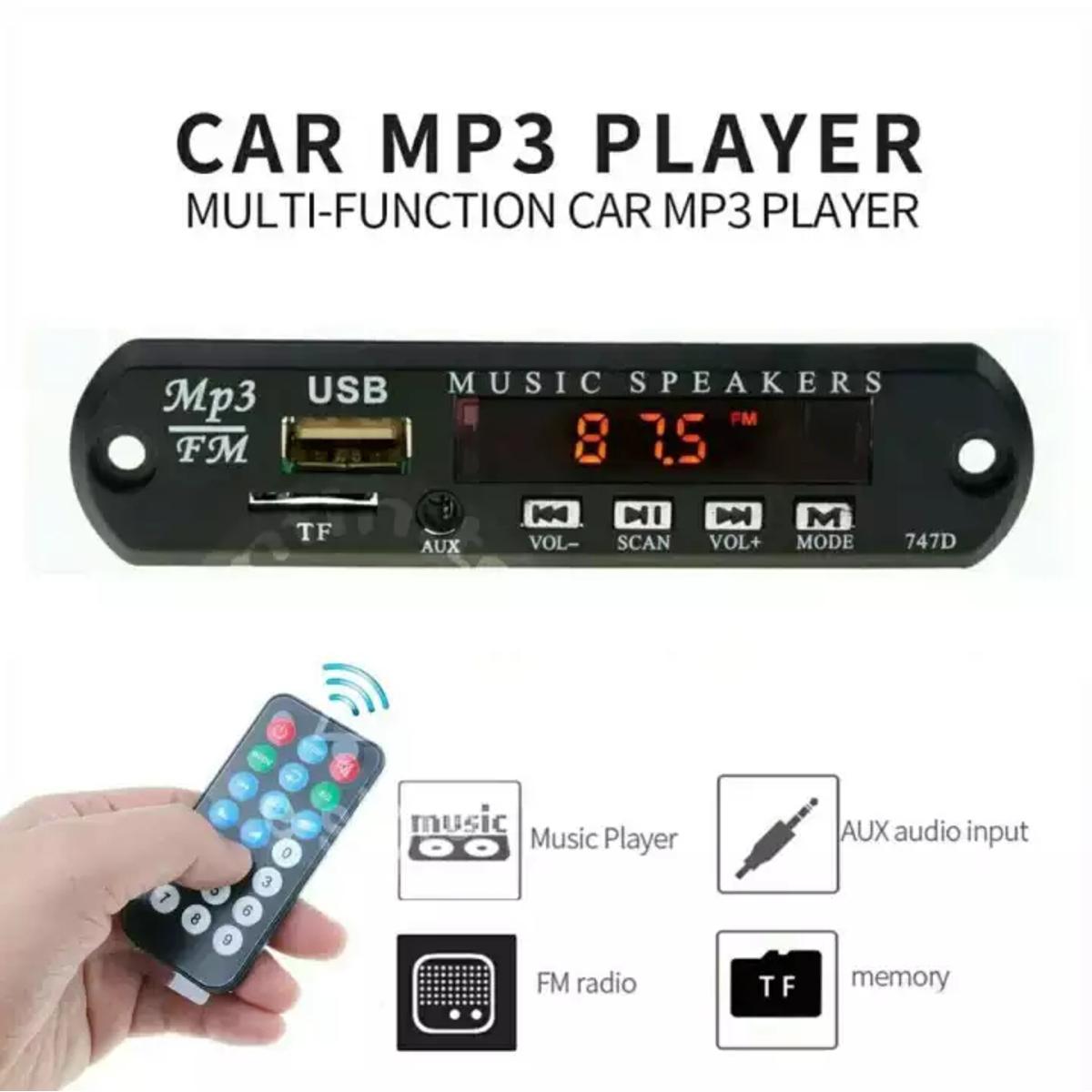 MP3 Player USB Power Supply AUX 3.5MM MP3 Module Decoder Board WMA FM TF Radio Audio With Remote Music Speaker 5V  4
