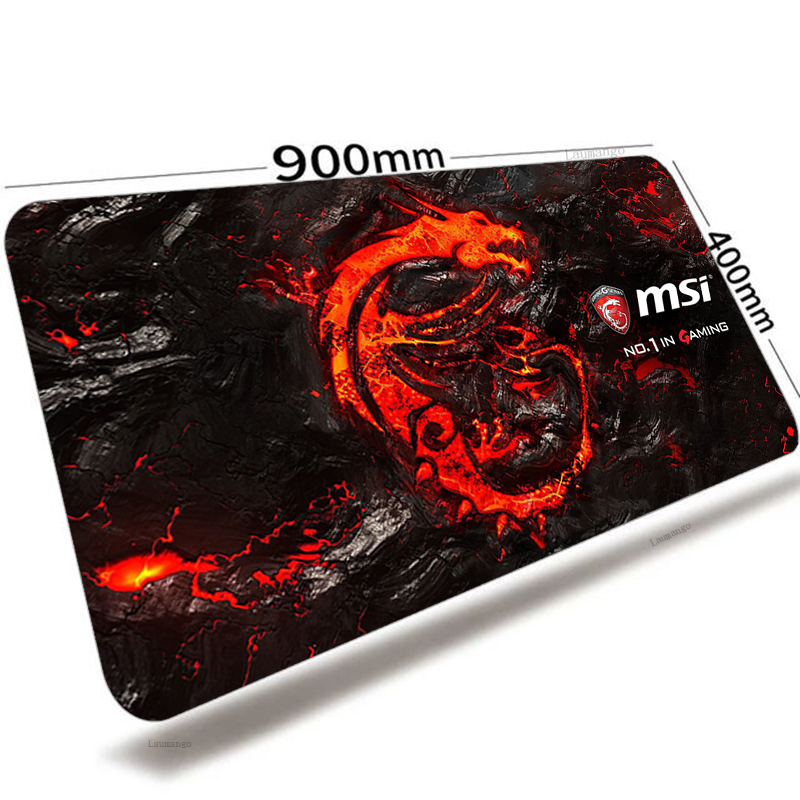 MSI Mouse Pad Anime Large XXL Gabinete Gamer PC Gaming Accessories Mousepad Keyboard Laptop Computer Speed Mice Mouse Desk Mat. 