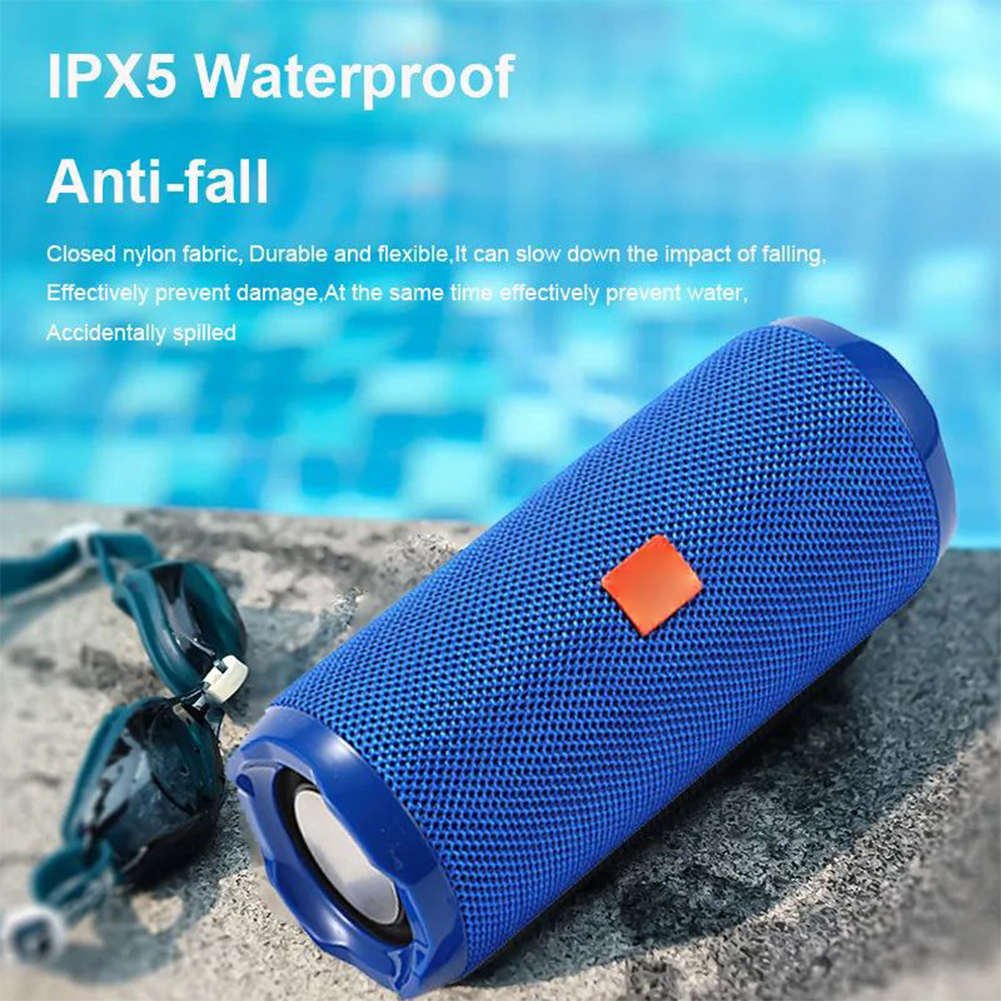 TG191 Portable Speaker Surround Stereo Sound Speaker Long Playtime Cylindrical Button Control Wireless Speaker Memory Card USB Disk MP3 Audio Player For Outdoor Sports Home Parties. 