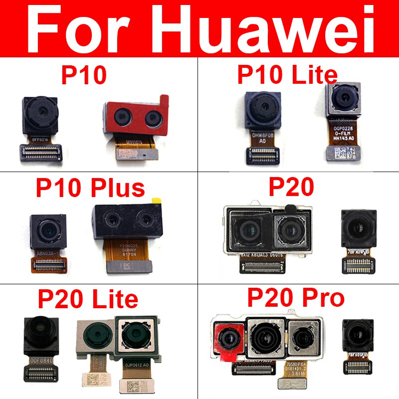 Front Rear Camera For Huawei P10 P20 Lite P10Plus P20Pro Front Facing Small Back Main Big Camera Flex Ribbon Cable Replacement. 