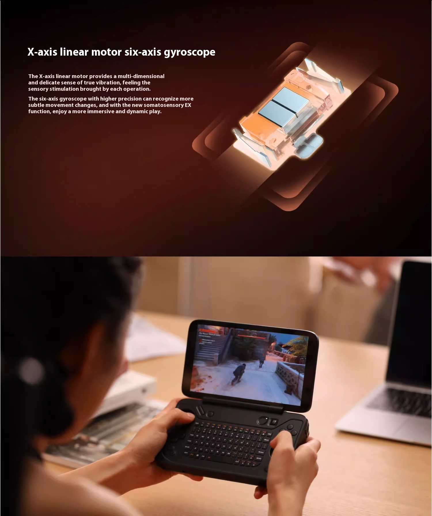 Ayaneo Flip Kb 7 7840u Handheld Game Console 1080p 120hz High Brush Ips High Screen Gaming Console Flip Screen At Full Angl. 
