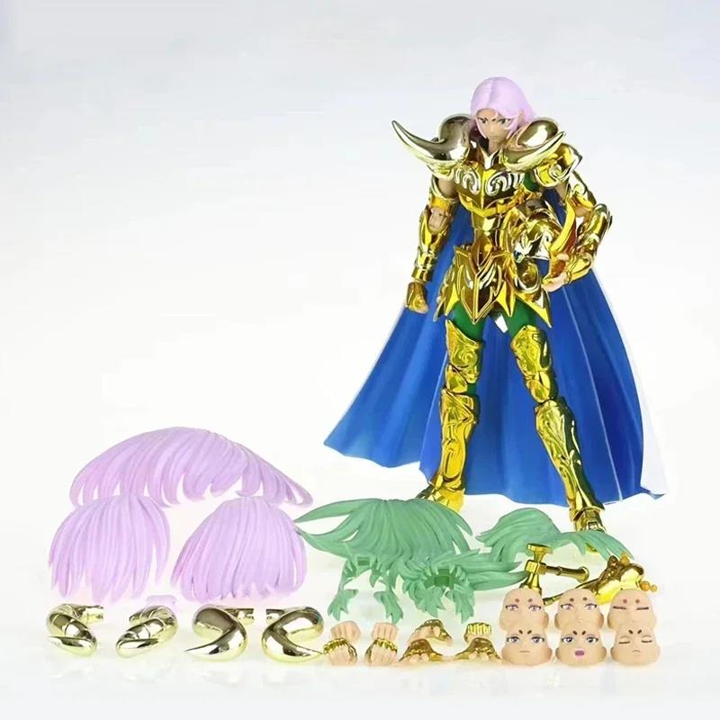 CS Model Saint Seiya Myth Cloth EX Aries Mu With Shion Head Grand Pope Gold/24K/OCE Knights of the Zodiac Action Figure In Stock. 