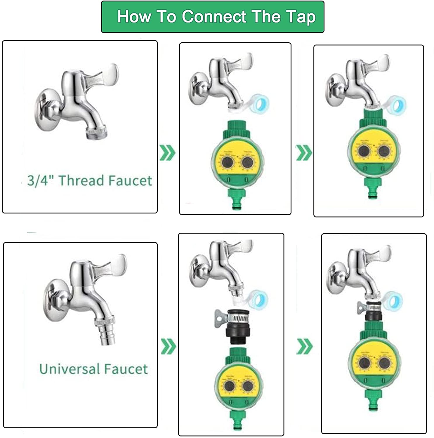 Automatic Electronic Garden Watering Timer Home Garden Ball Valve Irrigation Controller Water Timer For Garden Irrigation System. 