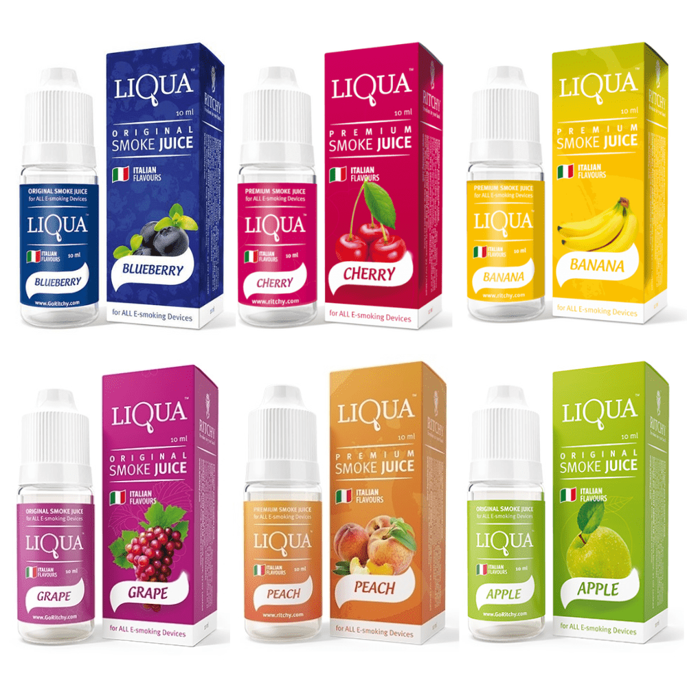 Liqua 5 Fruit Flaver Combo Package Drink Combo Package Electric Device 10ML flavor for wonderful quality 5 pieces. 
