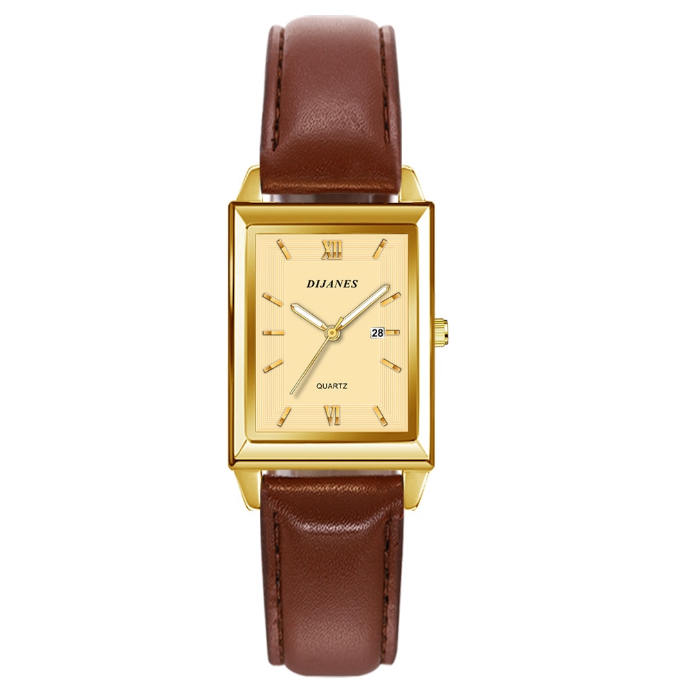 2023 Fashion Men's Watches for Men Rectangle Stainless Steel Mesh Belt Quartz Wrist Watch Man Casual Leather Watch reloj hombre. 