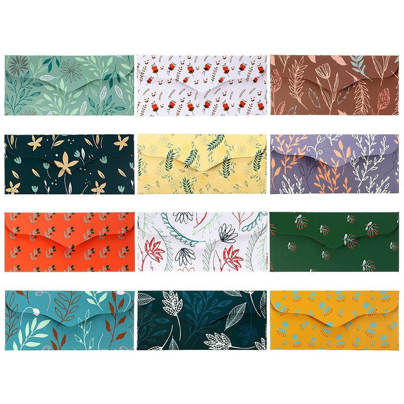 12 Pack Budget Envelopes Laminated Cash Envelope System for Money Savings with Budget Sheets for Finance Record.