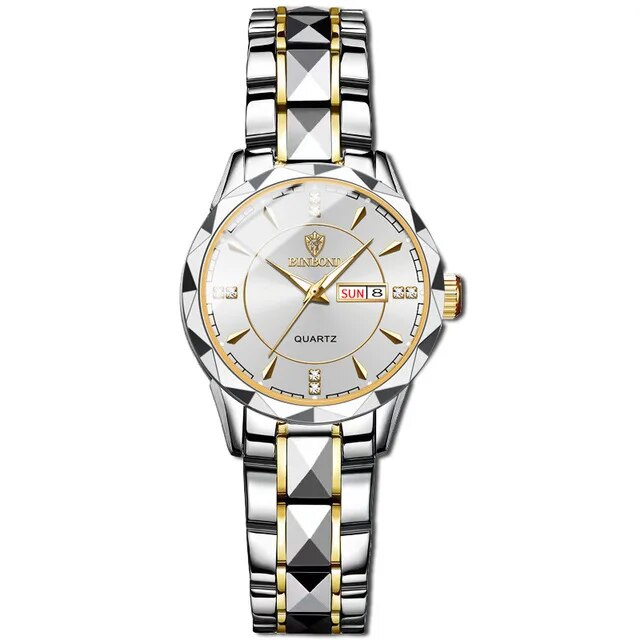 BINBOND Luxury Ms. Watches Business Top Brand Ms. Wristwatch Waterproof Luminous Date Week Quartz Ms. Watch High Quality. 