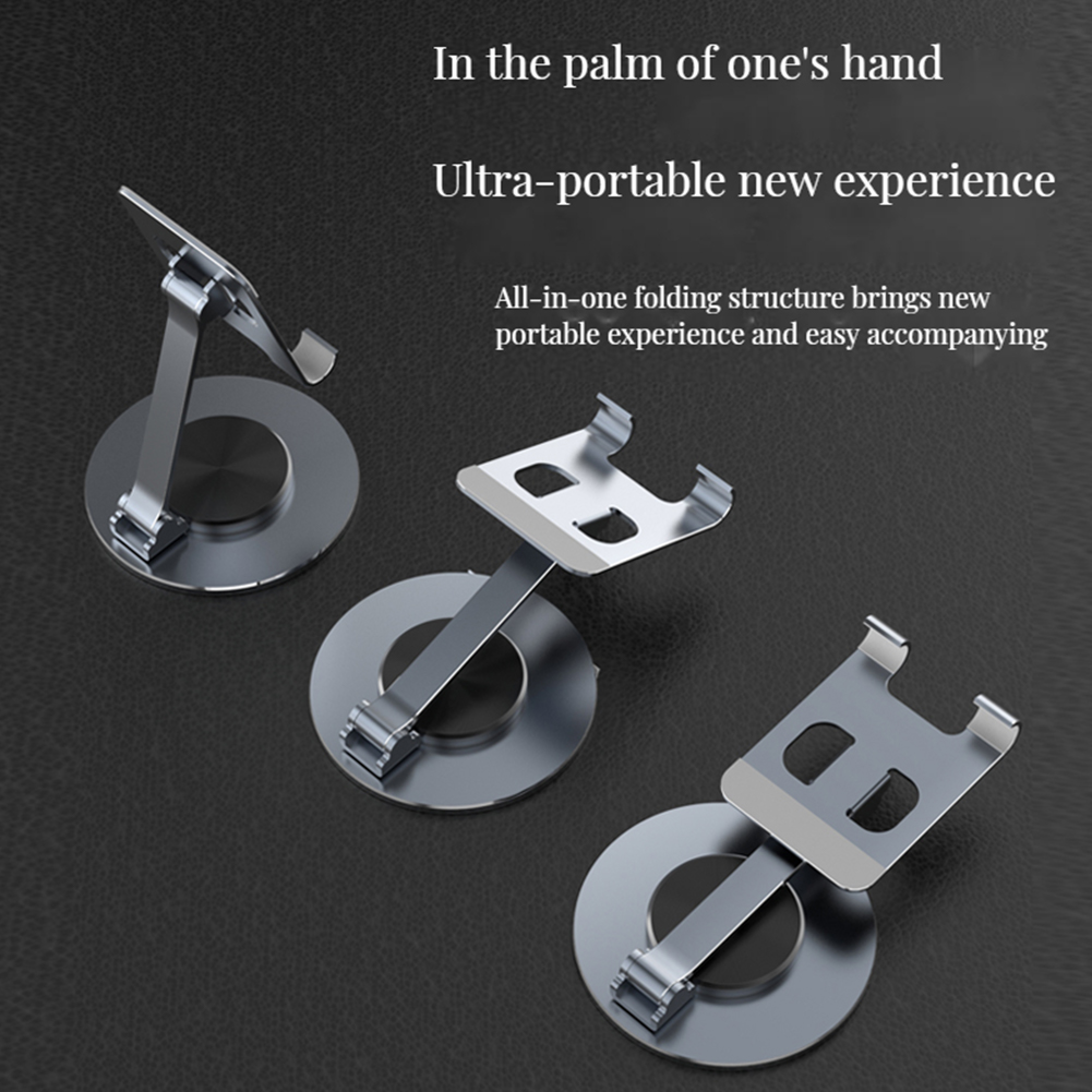 360 Degree Rotating Phone Stand Holder Multi-functional Folding Tablet Bracket For Office Desktop Bedside. 