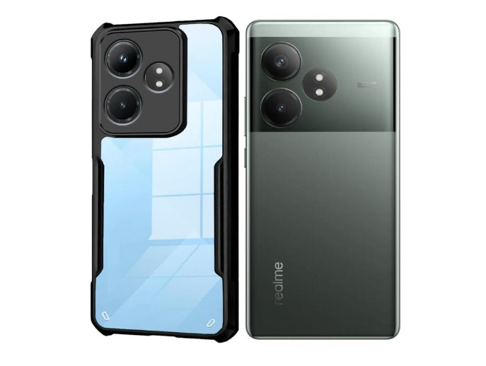 Spazy Case® Realme GT Neo6 SE 5G / Realme GT 6T 5g Back Cover | 𝐑𝐞𝐚𝐥𝐦𝐞 𝐆𝐓 𝐍𝐞𝐨𝟔 𝐒𝐄 𝟓𝐆 / 𝐑𝐞𝐚𝐥𝐦𝐞 𝐆𝐓 𝟔𝐓 𝟓𝐠  Transparent Crystal Clear Hard PC Back Case with TPU Bumper, Drop Protection Case for 𝐑𝐞𝐚𝐥𝐦𝐞 𝐆𝐓 𝐍𝐞𝐨𝟔 𝐒𝐄 𝟓𝐆