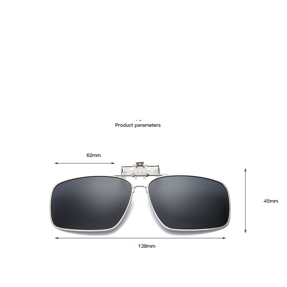 Invisible Myopia Clip-On Glasses Versatile Polarized Men'S And Women'S Flippable Frame Sunglasses Can Be Flipped Up With Frame. 