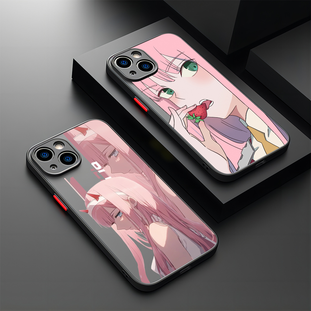 Zero Two Darling in the FranXX Anime New Phone Case For iPhone 1relax5 14 13 12 11 Mini Pro Max X XR XSMax 7 8 Plus Matte Clear Cover. 