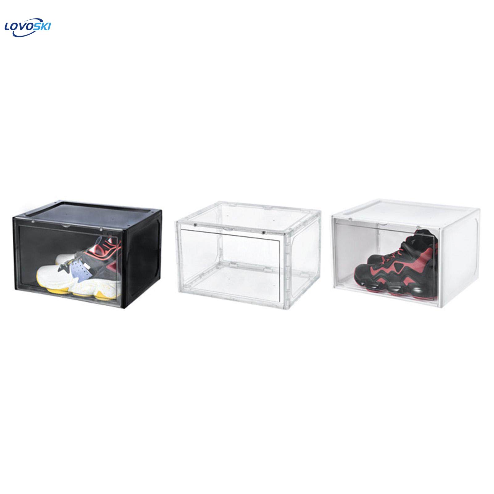 Shoe Box Holders Drawers Side Open Collection Storage Shoe Box Shoes Case for Action Transparent. 