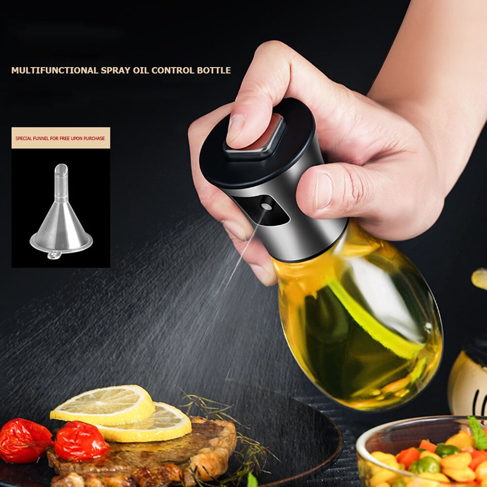 4 Pack Kitchen Baking Oil Spray Vinegar Bottle Stainless Steel Nozzle