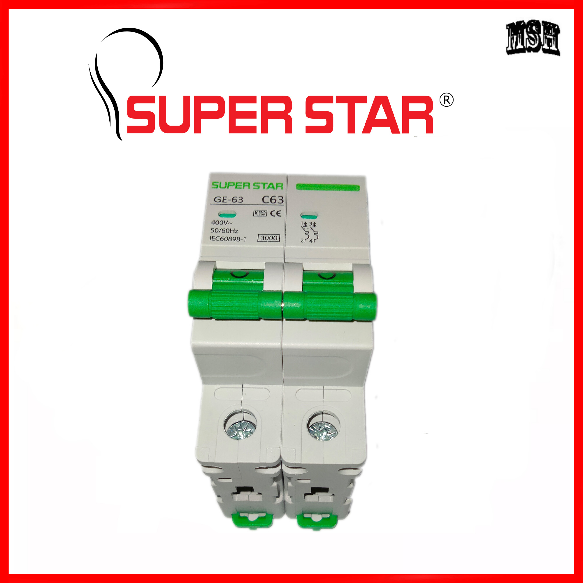 Super Star Circuit Breaker DP 32A-63A. 